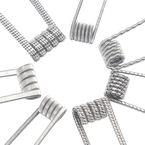 48 stk./sæt Præfabrikerede coils RTA RDA Flat Twisted Fused Clapton Quad Hive Alien