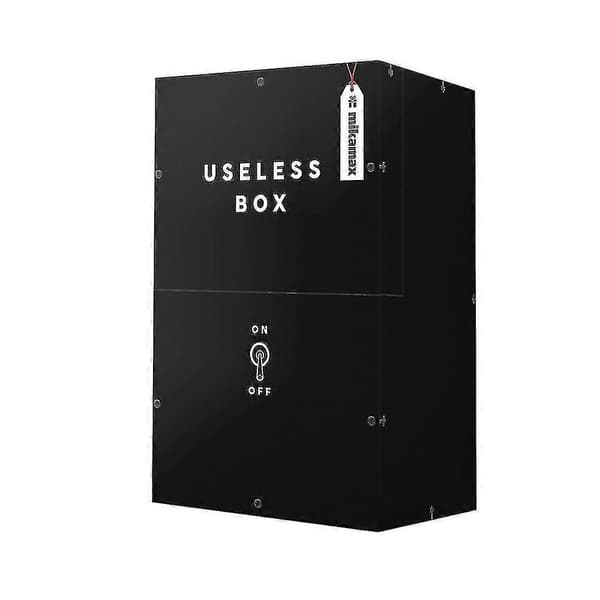 Useless Box - Drevet - Sort