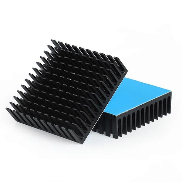 2 stk. 3D-printerdele køleplade aluminiumskøler radiator varmeafledning bundkort elektronisk CPU-køleplade