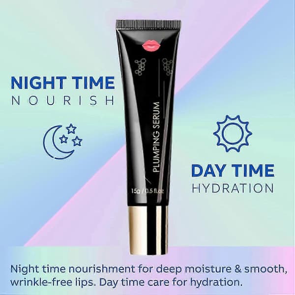 Plumpify Hydrating Lip Plumping Serum & Gloss Set - Volumizing, Moisturizing Oil for Fuller Lips 2PCS