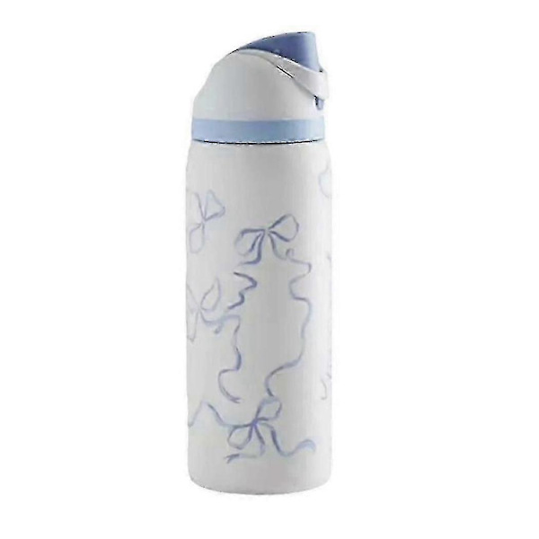 32 oz Owala Urban Outfitters Exclusive Tied and Ture FreeSip Sininen Rusetti -pullo