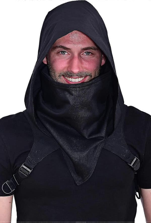 Cyberpunk Rogue Cowl Hette Skjerf, Assassin Kostyme Hette Vinter Unisex Kappe Lue