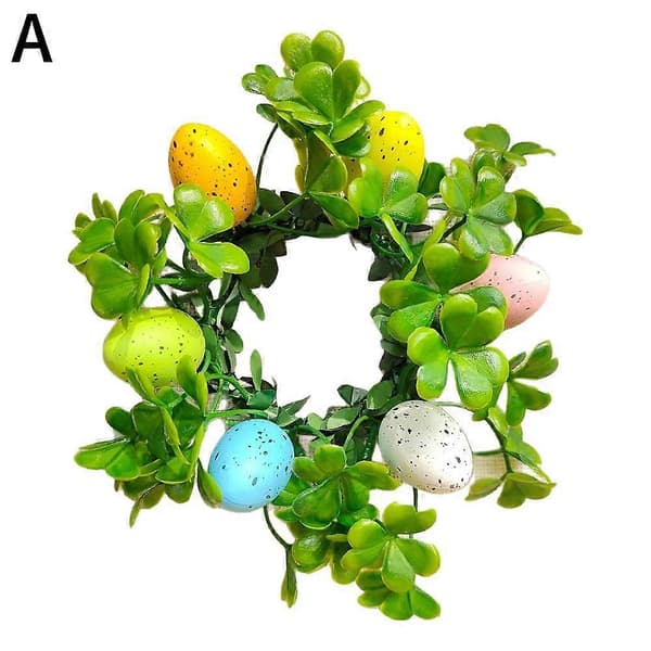 1-4 Stk. Påske Forår Æg Blomst Lysringe Kranse