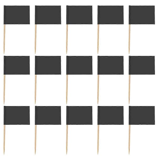 Tandpetarflaggor Matflaggor Julfester Dekoration Tom Design Vit 200-pack