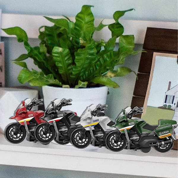 Drenge Trægheds Legetøjs Motorcykel Model 4 Stykker