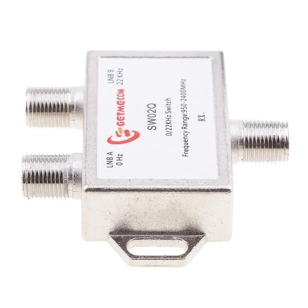 2x1 DiSEqC LNB Tone Satellitt Multi FTA-bryter 0/22KHz LNBF Multi-bryter