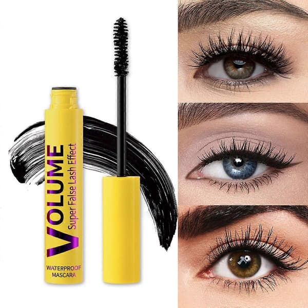 Bubble Mascara, Volum- og Lengdeformel for Dristige, Separate Vipper, Bubble Lash Mascara, Vanntett Langvarig for Kvinner 3PCS