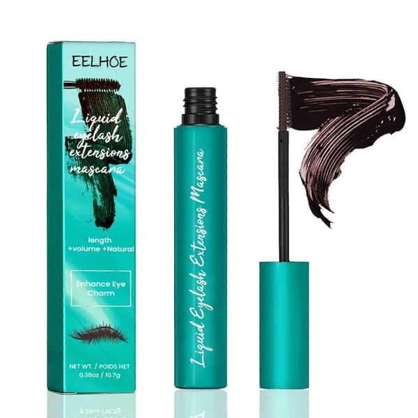 Flytende vipper, utrolig lengde, langvarig, null klumper, hypoallergenisk BROWN