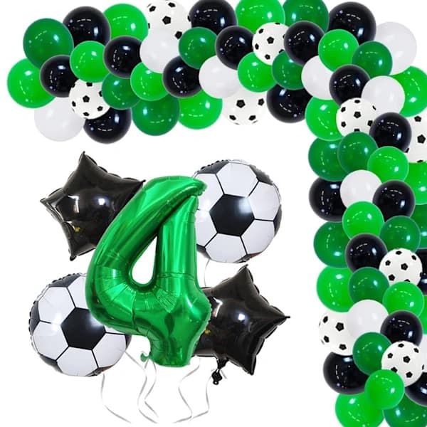 Fodbold Aluminiumsfolieballon - Nummer 4