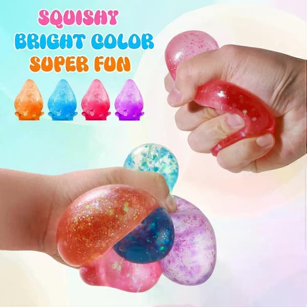 Dream Squishy Drop Squishy Stressbold, Vanddråbe Fidget Stressbold, Is Squishys Stressterning-Dråbe Malt Sukkerkugler Sensorisk til Lindring af Angst Blue