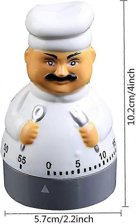 Timer 60 minutter Mekanisk timer Kjøkkenmatlaging Timer Klokke Høy vekkerklokke Teller