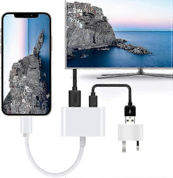 HDMI-adapter 1080p Lightning Digital Av Sync-skærm til iPhone 10 iPhone & Ipad