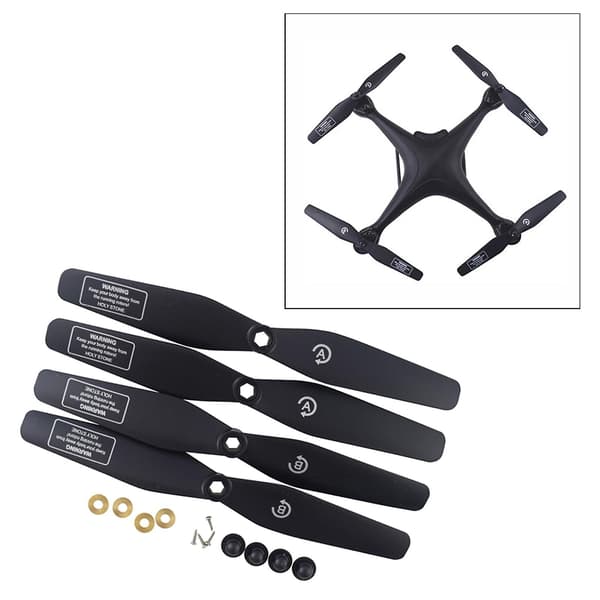 4x Dronepropeller til SJRC S20W S30W T18 H301S T25 HS110D Drone Sort