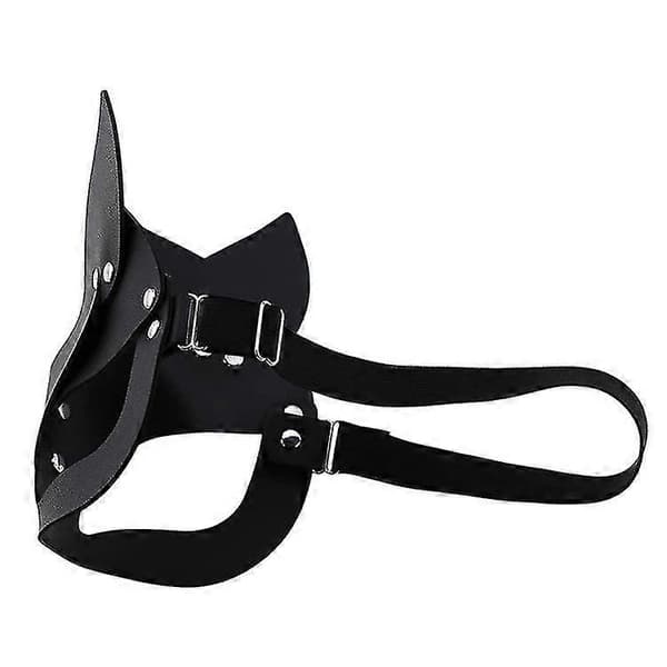 Cosplaymaske til Halloweenfester / baller / danse (1 stk. - sort)