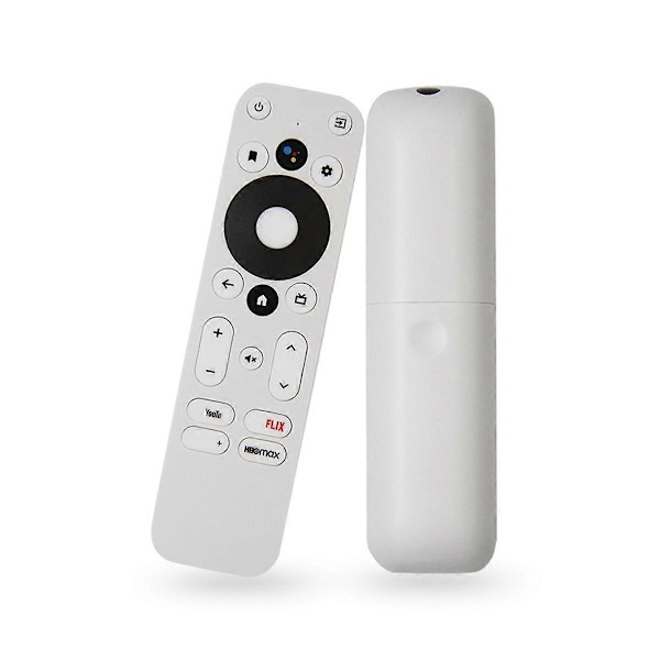 Ersättningsfjärrkontroll för KM2 KM2 PLUS Android 4K UHD TV Box Bluetooth Röstfjärrkontroll Vit