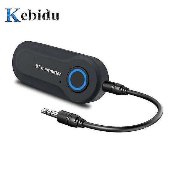 Bluetooth-sender 3,5 mm jack lydadapter trådløs Bluetooth 4.0 stereo lydsenderadapter for hodetelefoner TV