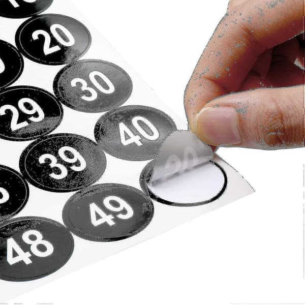 20 st 1 Till 50 Nummerdekaler För Inventeringsförvaring Klassificering-ZZY