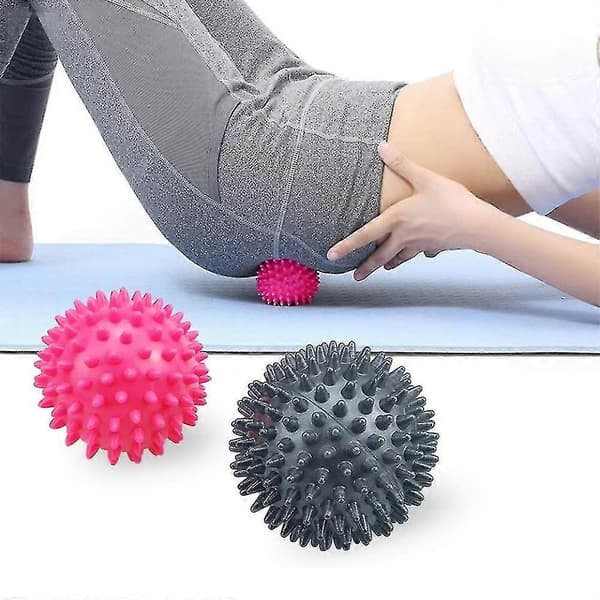 Set med 2 igelkottbollar med knoppar, igelkottboll massageboll