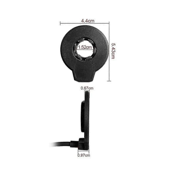 Elektrisk cykel magnetisk effektsensor PAS pedalassistentsensor F-12L 12 magneter dobbelte Hall-sensorer stik