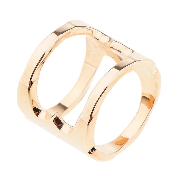 Geometriska halsdukar Spänne Cylinderform Silkeshalsduk Klämma Ring Roséguld