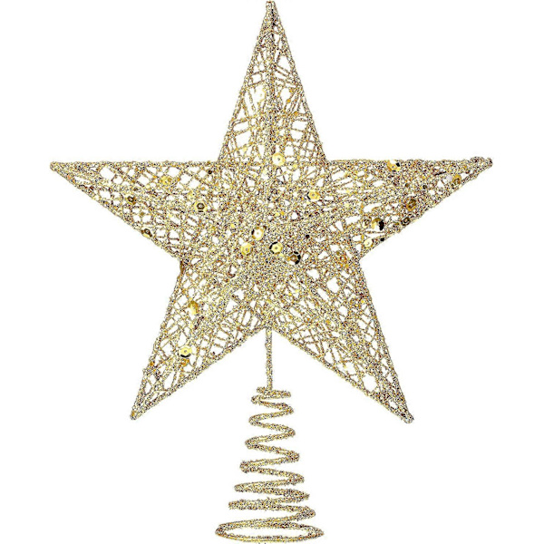Juletræsstjernehat Juletræsstjernehat Julepynt Stjernehat, champagne guld