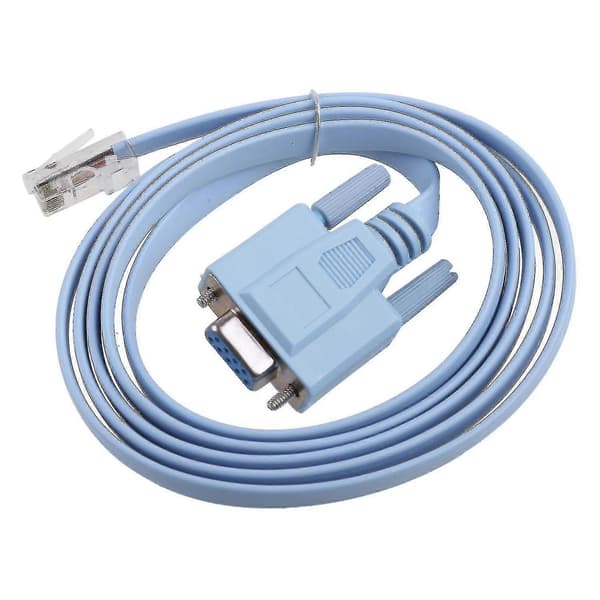 1,5m/59\" Db-9 til Rj45 konsollkabel Cisco enhetsadministrasjon serielladapter