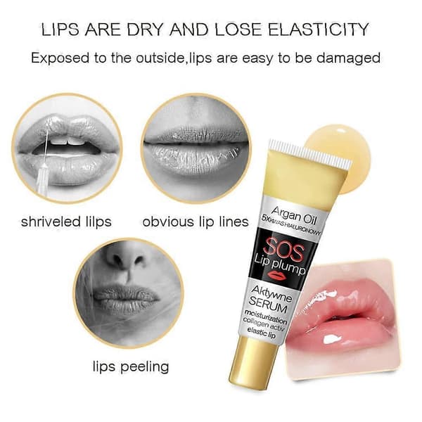 Læbeforstørrende Lip Gloss, Læbemaksimerende Plumper, Ekstrem Læbevolumen, Fugter, Forfiner Tørhedsrynker, Forbedrer Fyldig Glans 1Pcs