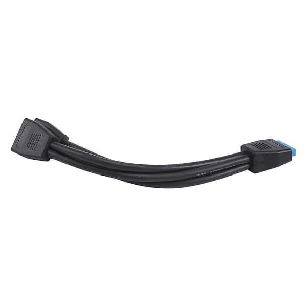 Hovedkort USB 3.0 19-pin/20-pin Header 1 til 2 Forlengelsessplitterkabel 19-pin Intern Forlengelseshode