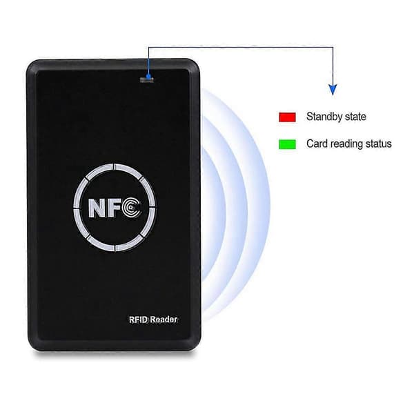 Rfid Nfc Duplicator 125khz Nyckelbricka Kopiator 13.56mhz Krypterad Programmerare Usb Gränssnitt Rfid Smart Ca