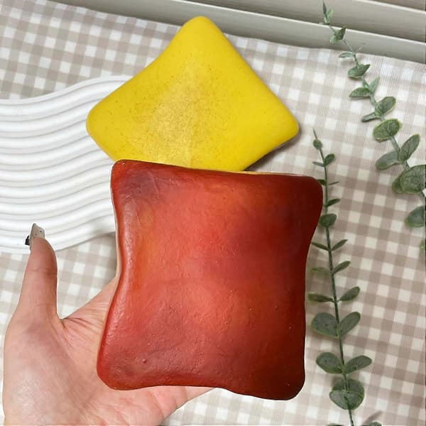 Brödsmör Squishy, Långsamt Resande Squishy, Julklappsfyllning, Stressbollar, Stresslindring & Fidgetleksaker för ADHD