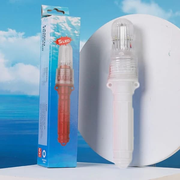 LED fiskelampa Bojsignallampa VIT vit white