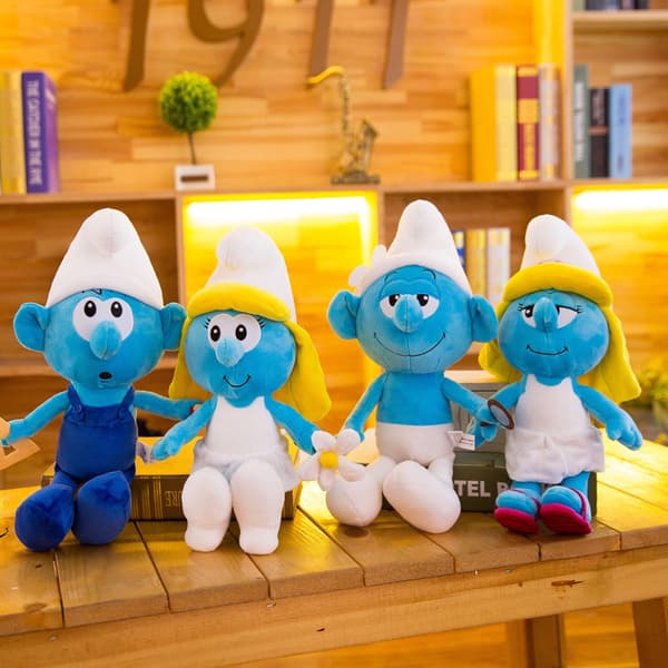 40 cm Smurf Plyschdocka Tecknad Figur Dockleksak Present