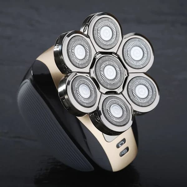 7-blads barberhode, universelle barberhoder, 7 blader, 7D erstatningsbarberblader, 7-blads barberhoder (sølv)...