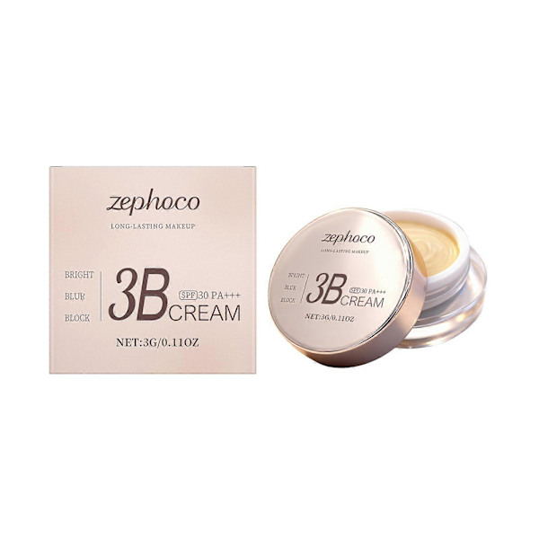 Full Coverage Concealer Cream Makeup, Glatt Concealer Corrector for mørke flekker under øynene/urenheter 1pcs
