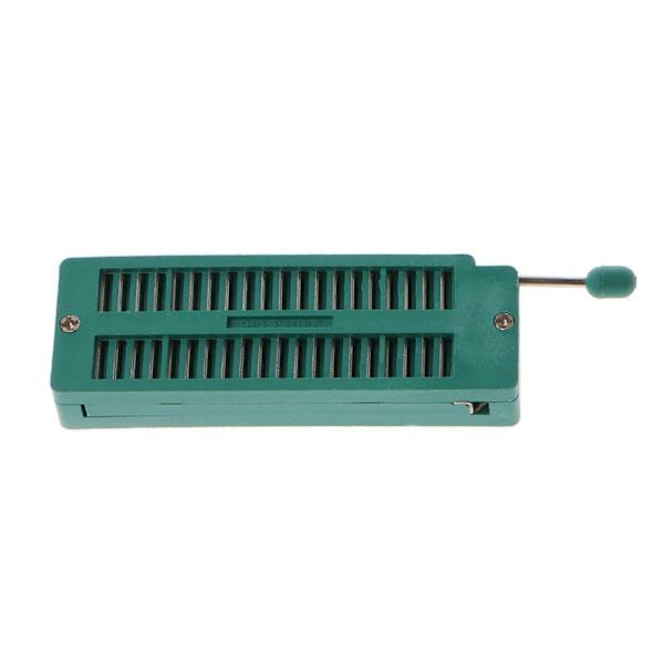 16 20 24 28 40 P Pin 2.54MM Grön DIP Test Universal ZIF IC Sockel Svetsningstyp Grön
