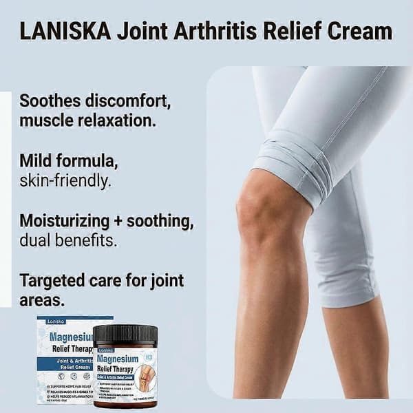 Magnesium lindringsterapi ledd- og leddgiktkrem, magnesium smertelindrende beinkrem, 2025 ny oppgradert leddkrem, magnesium leddlindrende gel 2PCS