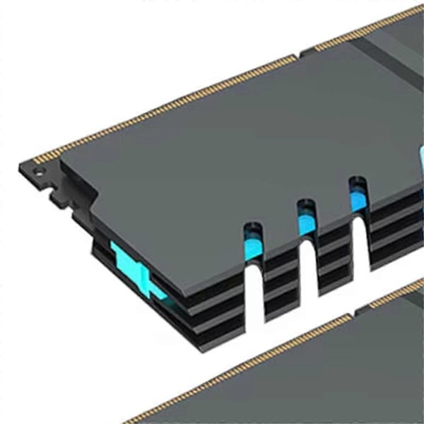 Computer DDR4 DDR5 5V ARGB Sync Hukommelsesmodul Radiator PC RGB Farverig Ram Køler Køleplade Køleplade Rustning Sort
