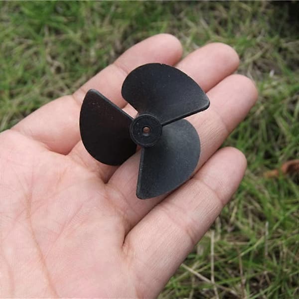 Plast 3-bladet propelpadle 40 mm diameter DIY RC model legetøjs marinebåd