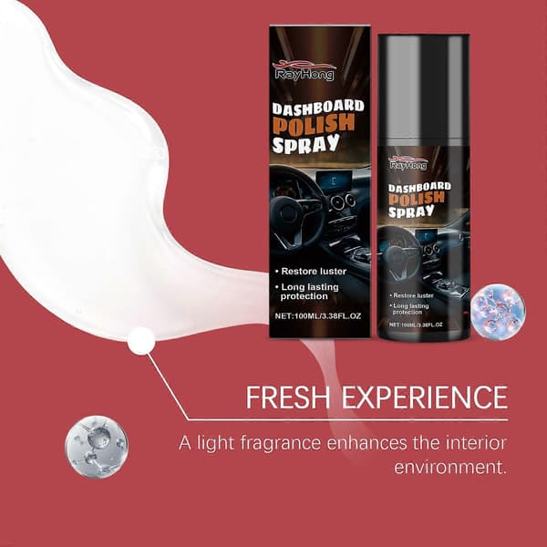 Gjenoppliv bilinteriøret ditt med Top Car Cleaning Spray, glans og beskyttelse, 100 ml