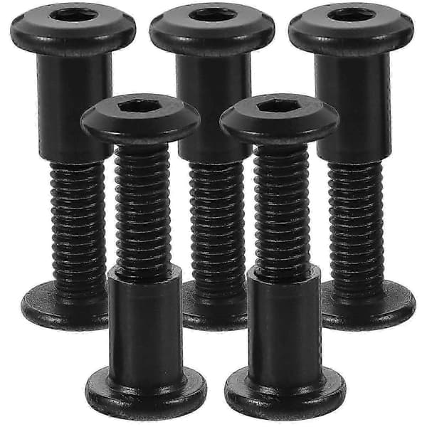5 Set Bindningsskruv M6x25 Bultlock Mutter Försänkt Bälte Tunnmutter Anslutning