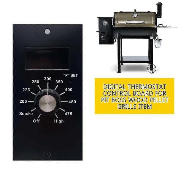 Pit Boss Træpillegrill Digital Termostat Kontrolpanel Opgradering - Model AH-P30, Temperaturområde 200C til 475C, Frontpanel Kontroller