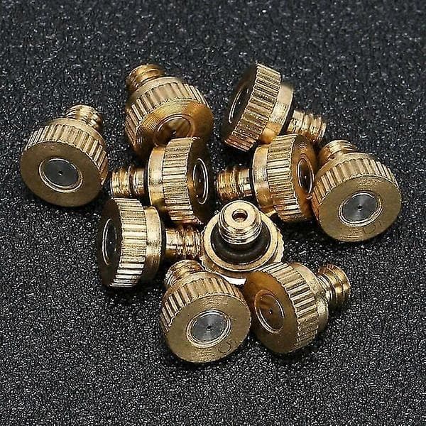 10 st mässingsdimdiffusor 0,5 mm läckagesäkert förgasningsmunstycke kylsystem för växthus