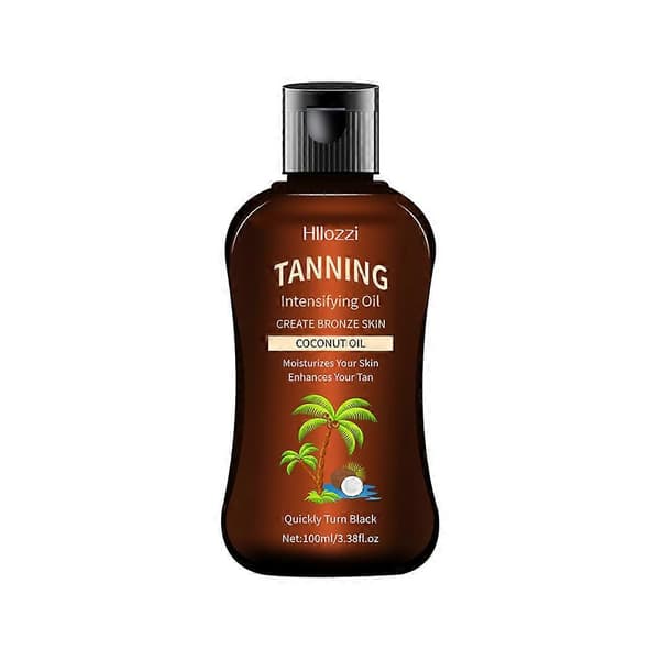 100 ml tropisk kokosnøddeolie, medium dyb bronzingolie til strandferie B