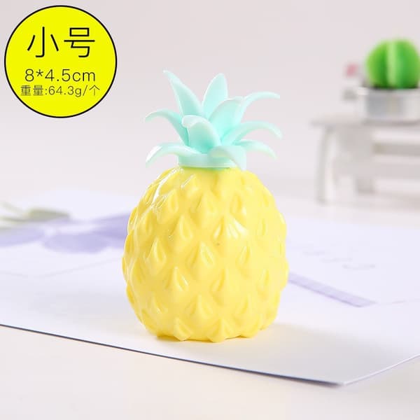 Fidget-lelut Aistilelut Puristuspallo Ananas Hedelmä yellow