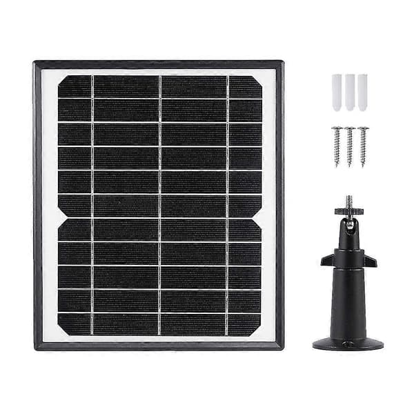 6w Utendørs Solcellepanel For Ring Blink Overvåking Solcelleladebrett