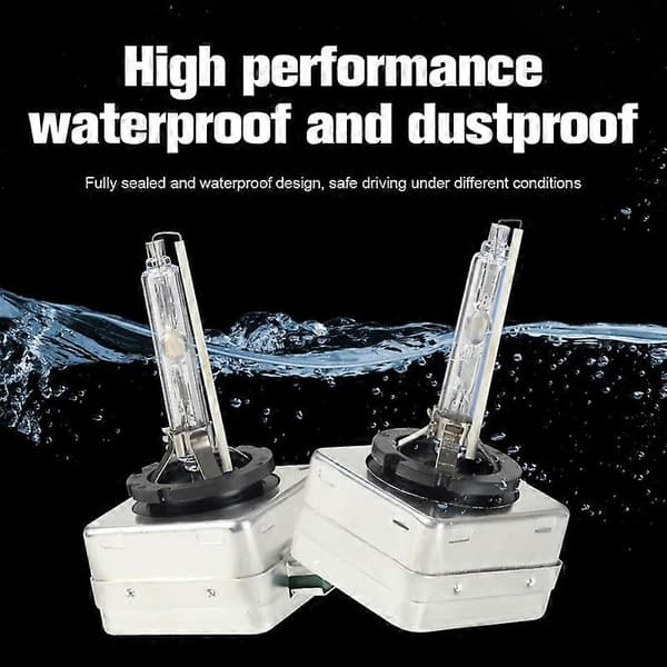 D3S Xenon HID-lampor 35W 6000K Vit för Charger, 2-pack