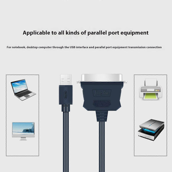 USB til parallel printerkabel 36-benet USB-portadapterkabel printerlinje CN36-benet adapterkabeltilbehør