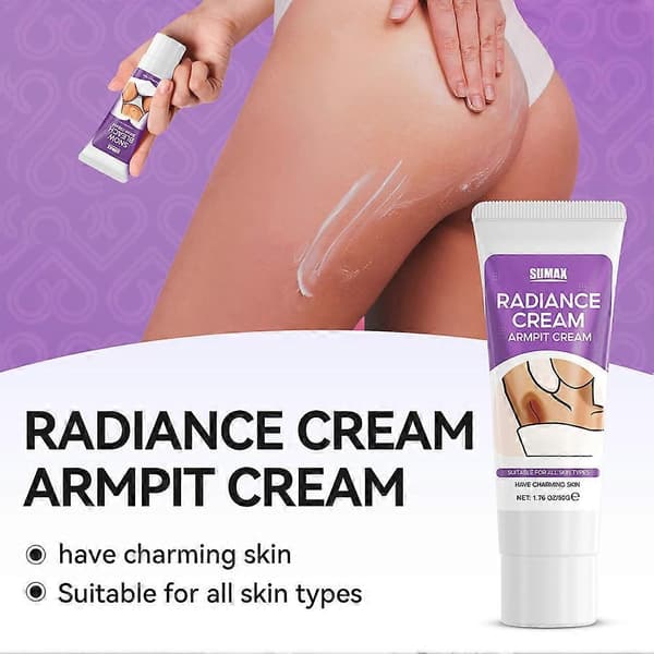 Kropsblegende creme til private områder, bikiniområde, mørk pletfjerner creme til krop, armhule, nakke 3PCs