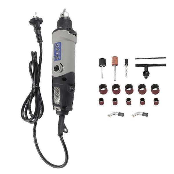 400W elektrisk rettsliper drill 6-trinns variabel hastighet roterende verktøy EU-plugg 220V