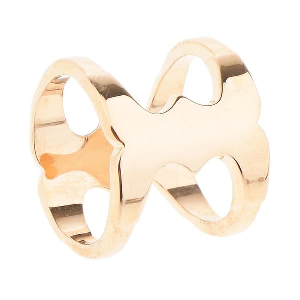 Geometriska halsdukar Spänne Cylinderform Silkeshalsduk Klämma Ring Roséguld